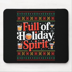 Tapis De Souris Plein de Noël Srit Boire Noël Rétro Queue
