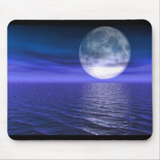 Tapis De Souris Pleine lune bleue
