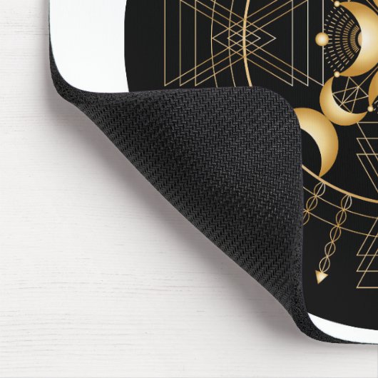 Tapis De Souris Plexus Solaire Chakra Ombre Mandala Souris (Coin)