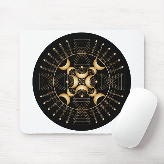 Tapis De Souris Plexus Solaire Chakra Ombre Mandala Souris (Avec souris)
