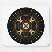 Tapis De Souris Plexus Solaire Chakra Ombre Mandala Souris (Devant)