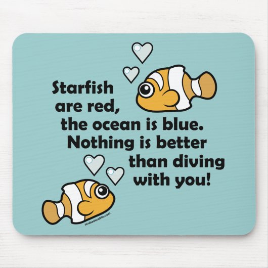 Tapis De Souris Plongée avec toi (Devant)
