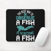 Tapis De Souris Plongée - Meilleure façon d'observer un poisson (Avec souris)