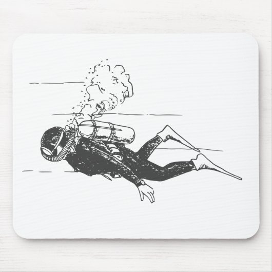 Tapis De Souris Plongeur (Devant)