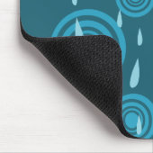 Tapis De Souris Pluie bleue (Coin)