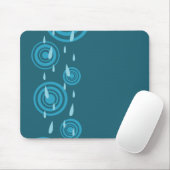 Tapis De Souris Pluie bleue (Avec souris)
