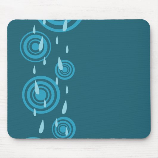 Tapis De Souris Pluie bleue (Devant)