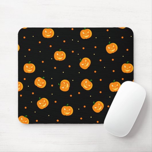 Tapis De Souris Pluie citrouille Mousepad (Avec souris)