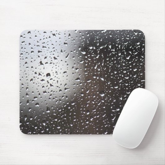 Tapis De Souris Pluie sur une fenêtre (Avec souris)