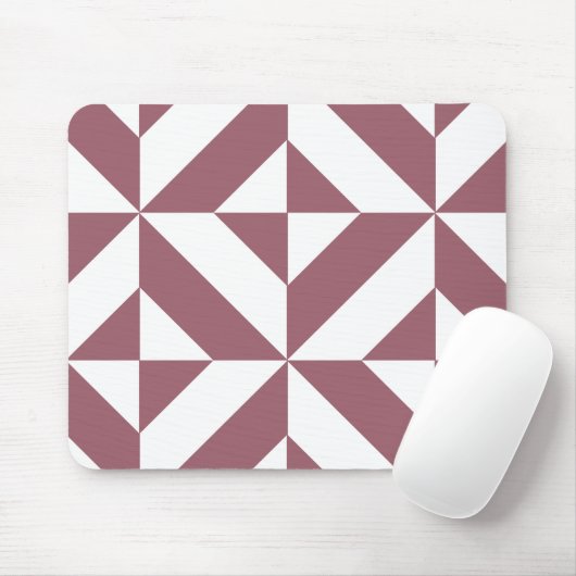 Tapis De Souris Plum Geometric Deco Cube Pattern (Avec souris)