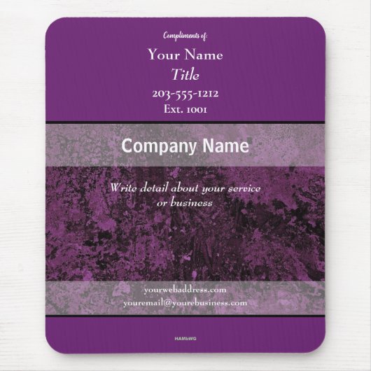 Tapis De Souris Plum Mousepad promotionnel - HAMbyWG (Devant)