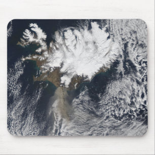 Tapis De Souris Plume de cendre de volcan d'Eyjafjallajokull,