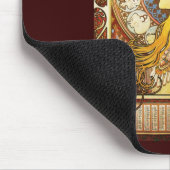 Tapis De Souris Plume de La d'Alphonse Mucha (Coin)