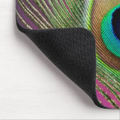 Tapis De Souris Plume de queue d'un paon (Coin)