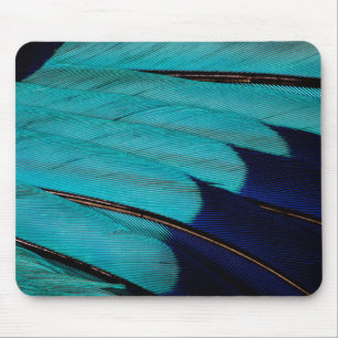 Tapis De Souris Plume de Rollier Indien Abstrait