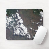 Tapis De Souris Plume monte du volcan Nyiragongo en RDC (Avec souris)