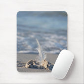Tapis De Souris Plume, Plage, Sable (Avec souris)