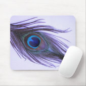 Tapis De Souris Plume pourpre 2 de paon (Avec souris)