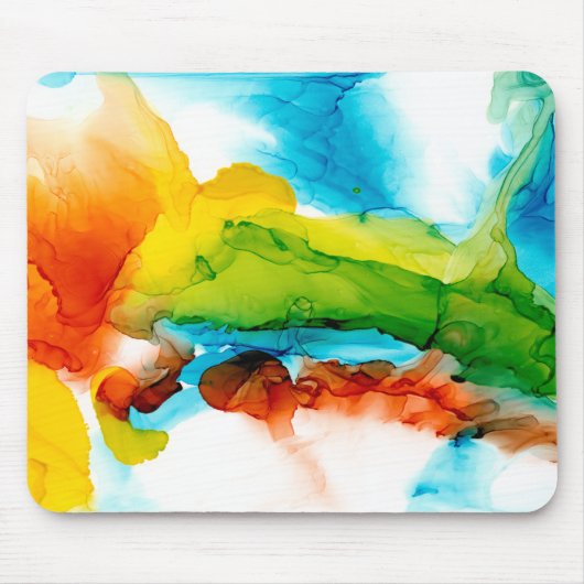 Tapis De Souris Plume primaire - aquarelles (Devant)