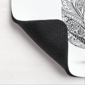Tapis De Souris Plume tribale inspirée (Coin)