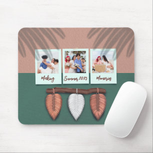 Tapis De Souris Plumes de Macrame personnalisées Boho Mousepad
