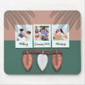 Tapis De Souris Plumes de Macrame personnalisées Boho Mousepad (Devant)