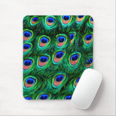 Tapis De Souris Plumes de paon_ (Avec souris)