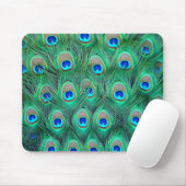 Tapis De Souris Plumes de paon (Avec souris)