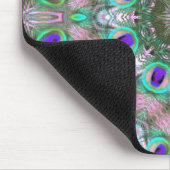 Tapis De Souris Plumes de paon Mandala Mousepad géométrique (Coin)