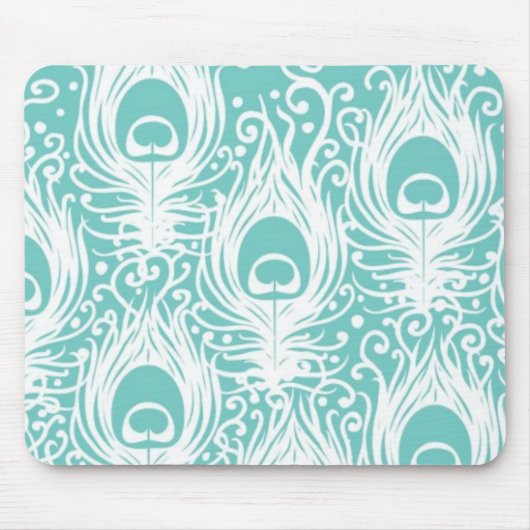 Tapis De Souris Plumes molles de paon (Devant)