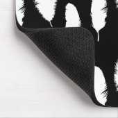 Tapis De Souris Plumes noires et blanches (Coin)