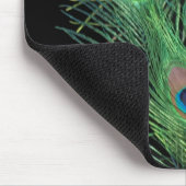 Tapis De Souris Plumes vertes avec du noir (Coin)
