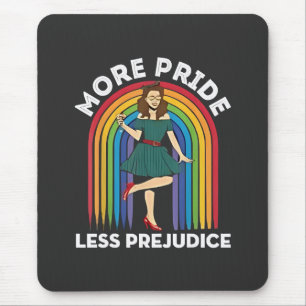 Tapis De Souris Plus de fierté Moins de préjugé LGBT Pride Mois