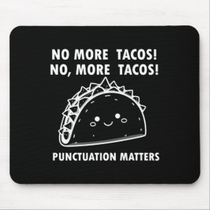 Tapis De Souris Plus De Ponctuation Tacos S Drôle Conception Alime