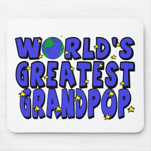 Tapis De Souris Plus grand Grandpop du monde (Devant)