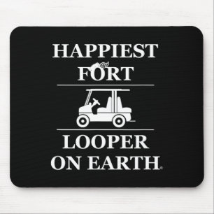 Tapis De Souris Plus heureux looper de fort sur terre camping golf