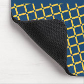 Tapis De Souris Plus Motif minimum bleu jaune (Coin)
