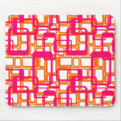 Tapis De Souris Plus Ouvert Rectangles Modernes Du Milieu Du Siècl (Devant)