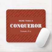 Tapis De Souris PLUS QU'UN CONQUÉRANT MOtivationnel Christian RED (Avec souris)