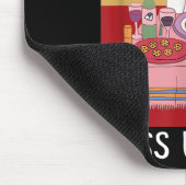 Tapis De Souris Plus Spaghetti Moins Upsetti Funny Chat Mat Dit (Coin)