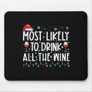 Tapis De Souris Plus susceptible de boire tout le vin familial ass
