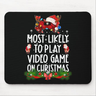 Tapis De Souris Plus susceptible de jouer aux jeux vidéo à Noël Xm
