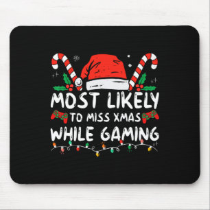Tapis De Souris Plus Susceptible de Manquer Noël en Jouant à Chris