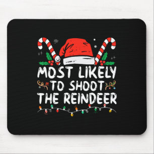 Tapis De Souris Plus susceptible de tirer sur le renne de Noël de