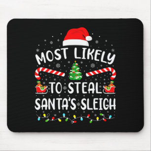 Tapis De Souris Plus susceptible de voler le traîneau du Père Noël