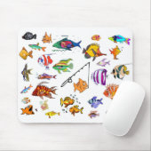 Tapis De Souris Plutôt de poisson (Avec souris)