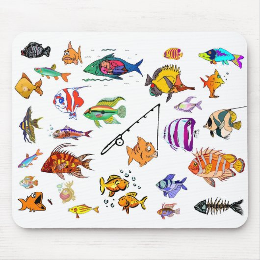 Tapis De Souris Plutôt de poisson (Devant)