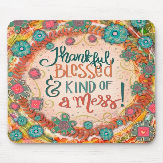 Tapis De Souris Plutôt gracieux, béni d'une inspirété de citations (Devant)