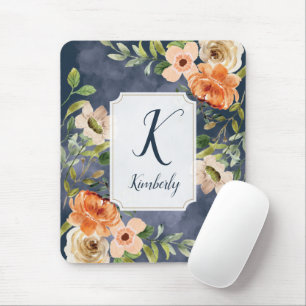 Tapis De Souris Plutôt Monogramme Floral