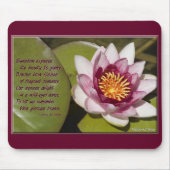 Tapis De Souris Plutôt rose Lily Flottant sur Lily Pad Photo (Devant)